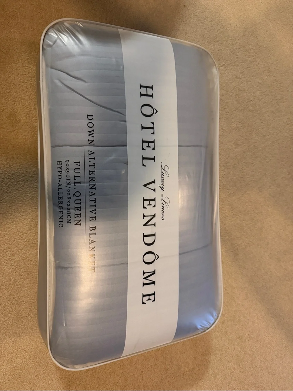 Light Blue Down Alternative Blanket